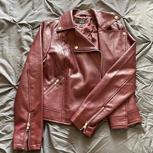 Faux leather jacket